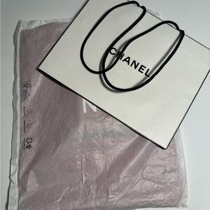 Chanel red canvas tote Bag